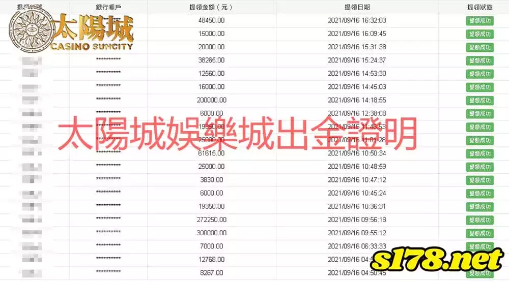 太陽城出金圖-保證出金誠信的娛樂城會你的最佳選擇!