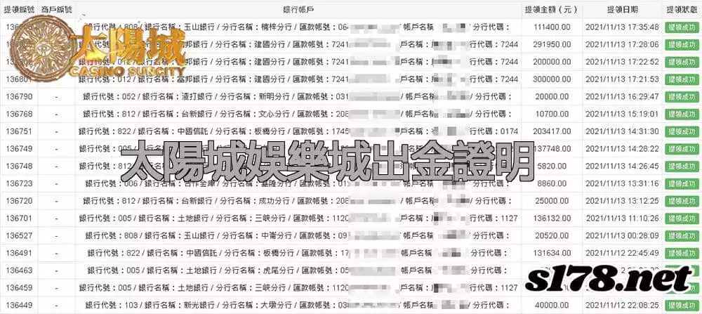 太陽城娛樂城出金圖,誠信可靠出金絕不刁難