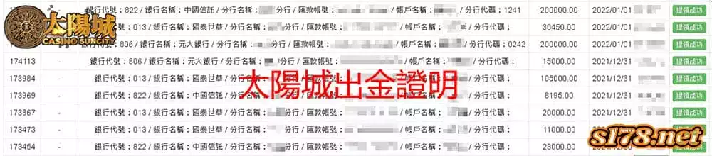 太陽城娛樂城出金圖
