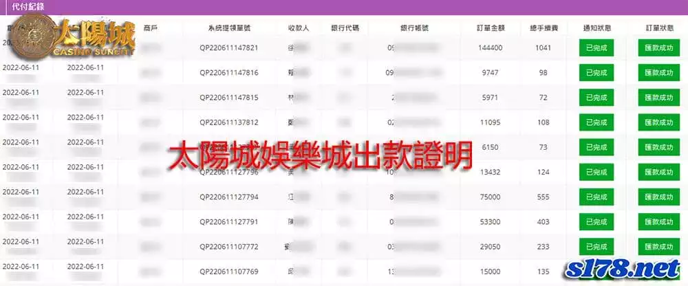 嚴選優質百家樂系統商 選擇SC太陽城出金品質最有保障