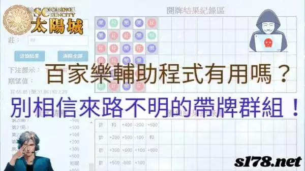 百家樂輔助程式有用嗎?別再相信來路不明的帶牌群組!
